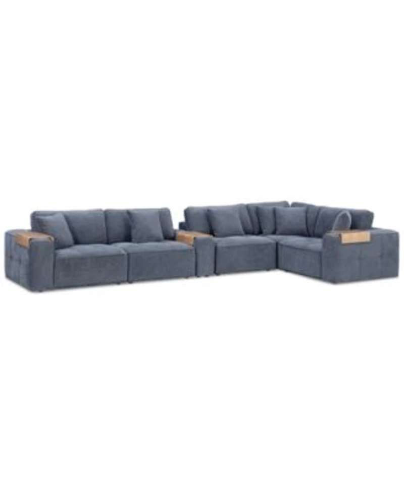 Nycolle Modular Fabric Sectional Collection Created For Macys