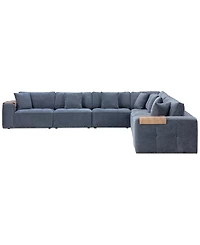 Nycolle -Pc. Modular Fabric L-Shape Sectional
