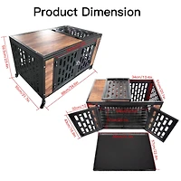 Secure and Spacious Indoor Dog Cage for Rest, Safety, and Training