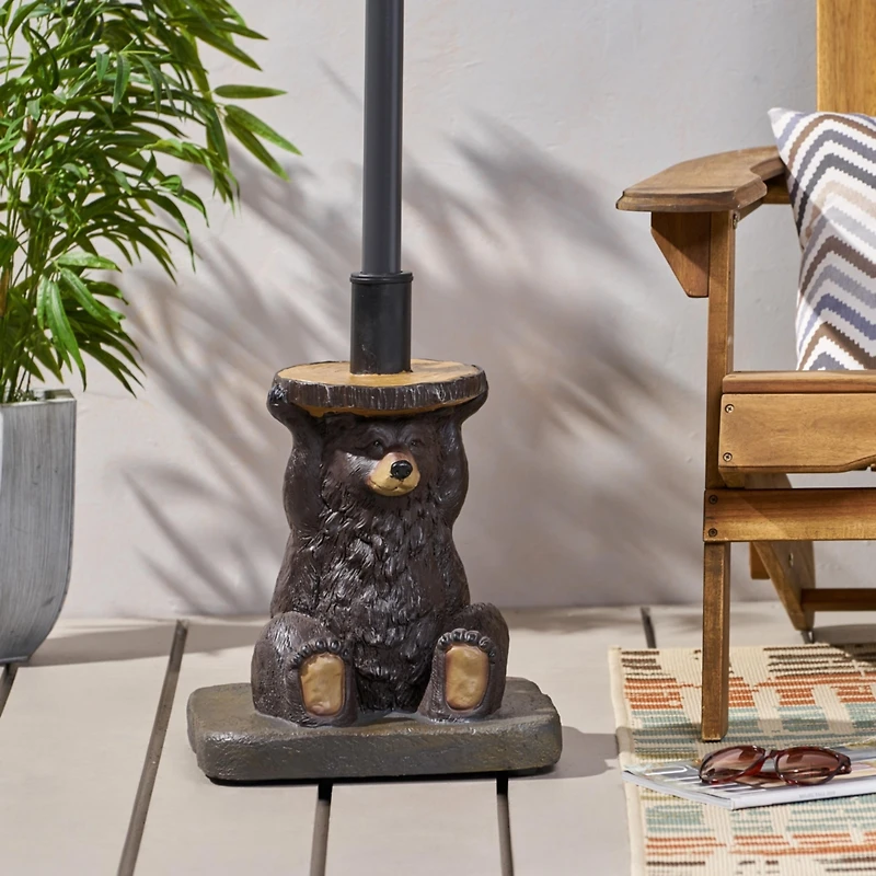 Streamdale Quirkily Refreshing Dark Brown Umbrella Base with Hand-Crafted Details