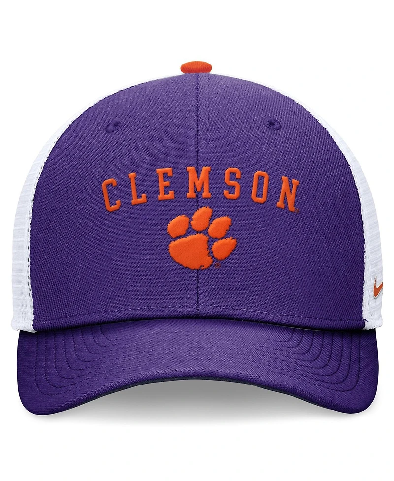 Nike Men's Purple Clemson Tigers Letter Logo Trucker Adjustable Hat