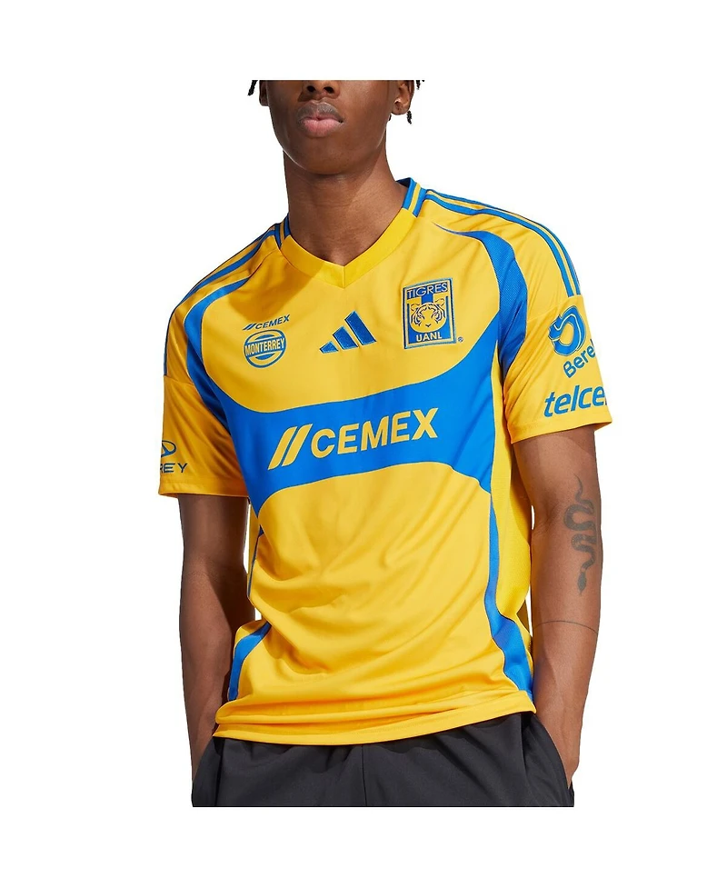 Adidas Men's Gold Tigres Uanl 2024/25 Home Replica Jersey
