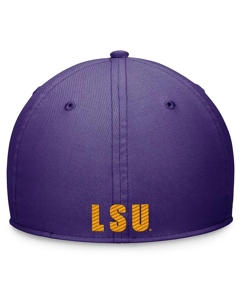 Nike Men's and Women's Purple Lsu Tigers 2024 Sideline Swoosh Flex Hat