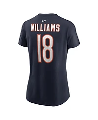 Nike Women's Caleb Williams Navy Chicago Bears 2024 Nfl Draft First Round Pick Name Number T-Shirt