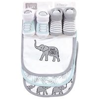 Hudson Baby Unisex Cotton Bib and Sock Collection