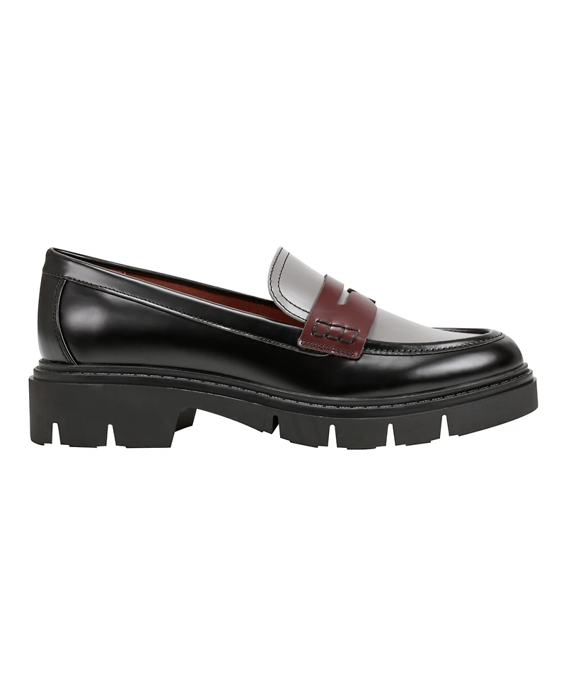 Marc Fisher Women's Cube Lug Sole Penny Loafers