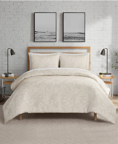 Lucky Brand Ava Floral Jacquard 3-Pc. Duvet Cover Set, Full/Queen