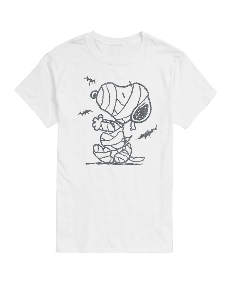 Hybrid Apparel Peanuts Mummy Mens Short Sleeve Tee