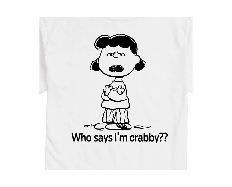 Hybrid Apparel Peanuts Crabby Mens Short Sleeve Tee