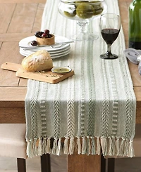 Design Imports Braided Stripe Table Runner