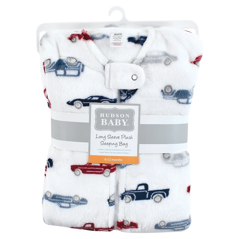 Hudson Baby Boys Cozy Flannel Long-Sleeve Sleep Sack