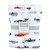 Hudson Baby Boys Cozy Flannel Long-Sleeve Sleep Sack