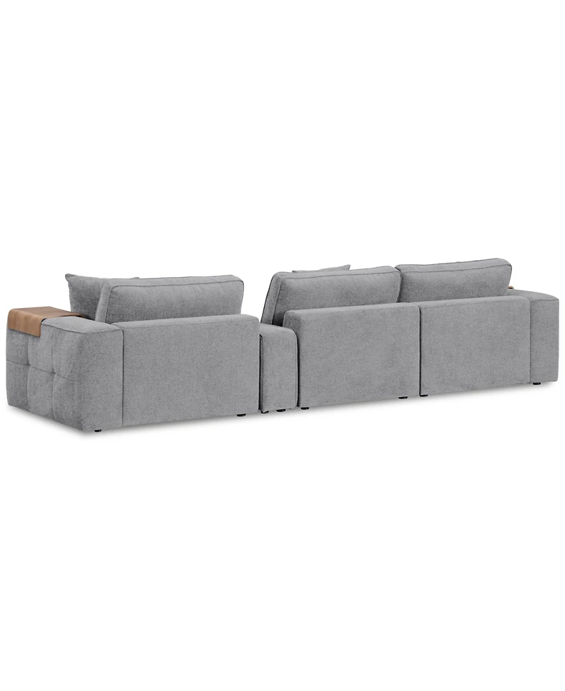 Nycolle 4-Pc. Modular Fabric Sectional with Console, Created for Macy's