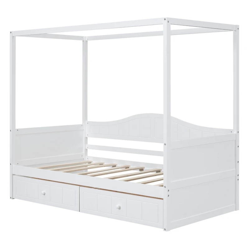 Streamdale Twin Size Canopy Day Bed With 2 Drawers