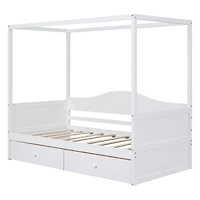 Streamdale Twin Size Canopy Day Bed With 2 Drawers