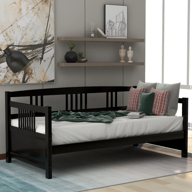 Streamdale Modern Solid Wood Daybed, Multifunctional, Twin