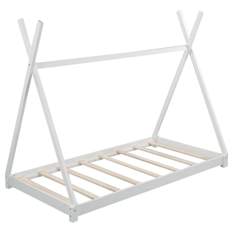 Streamdale Twin House Platform Bed With Triangle Structure