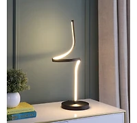 Streamdale 22" In Led Apollo Spiral Curved Tube Modern Table Lamp
