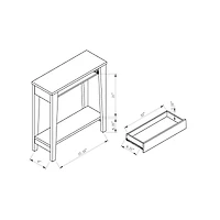 Simplie Fun Console White Weathered White