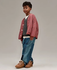 Ugg Kids Lowmel Lace-Up Cozy Sneakers