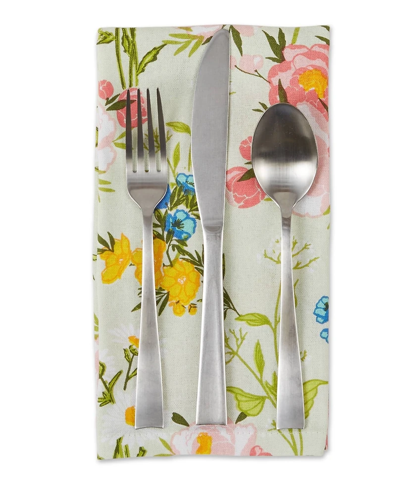 Design Imports Spring Bouquet Printed Napkin, Set of 6