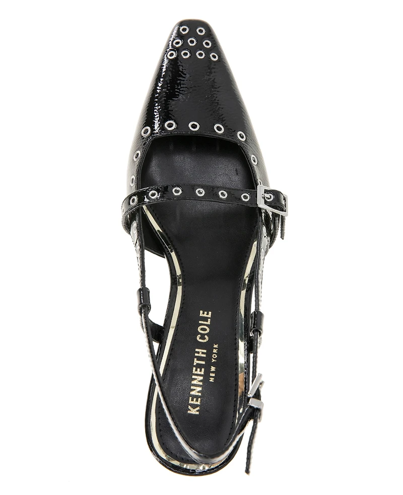 Kenneth Cole New York Women's Martha Eyelet Kitten Heel Pumps