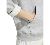 adidas Women's Big Logo Fleece Hooded Sweatshirt