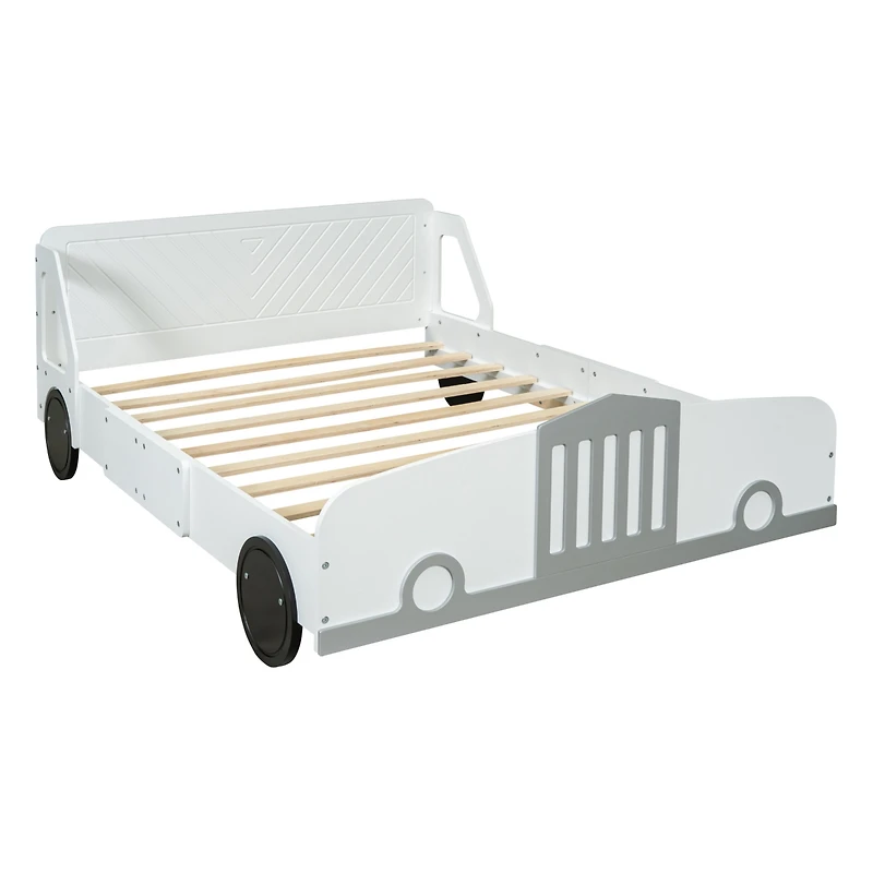 Streamdale Full Car-Shaped Platform Bed With Wheels