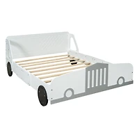 Streamdale Full Car-Shaped Platform Bed With Wheels