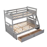 Streamdale Twin Over Full Bunk Bed With Storage