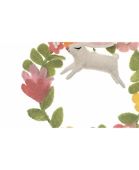 Gallerie Ii Bunny Spring Wreath Figurine