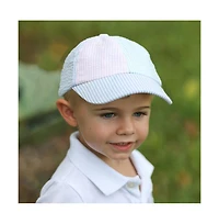 Bits & Bows Baby Multicolor Seersucker Baseball Hat