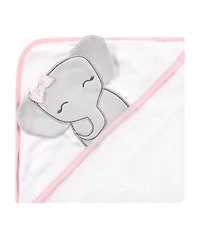 Hudson Baby Girls Cotton Rich Hooded Towels