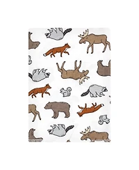 Hudson Baby Boys 12 Pack Cotton-Poly Flannel Burp Cloths