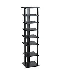 Wooden Shoes Storage Stand 7 Tiers Shoe Rack Organizer Multi-shoe Rack Shoebox