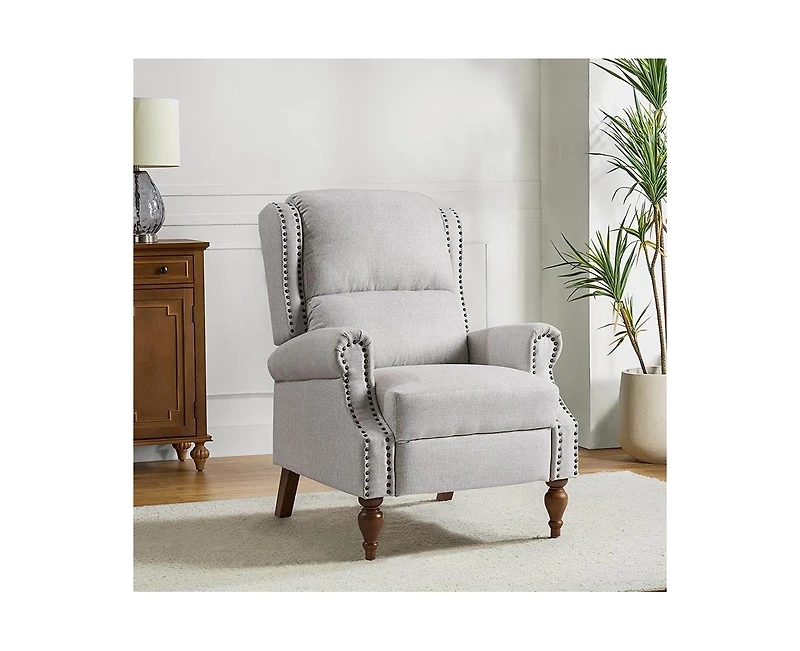 Alvin Traditional Manual recliner With Wingback