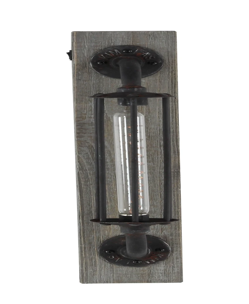 Rosemary Lane 20" Metal Geometric Battery Operated Accent Lamp