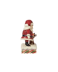 Jim Shore Santa Petting Rudolph Figurine