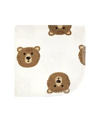Hudson Baby Flannel Cotton Washcloths, Brown Bear Pack