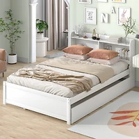 Streamdale Full Bed With Trundle, Bookcase