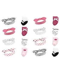 Hudson Baby Baby Girls Hudson 16Pc Headband and Socks Giftset