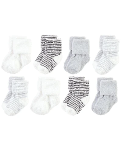 Hudson Baby Boys Unisex 8-Pair Ultra-Soft Chenille Footwear