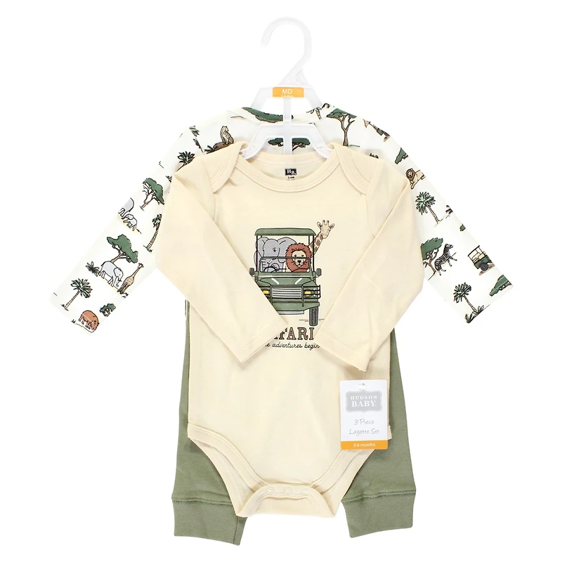 Hudson Baby Baby Boys Hudson Unisex Cotton Bodysuit & Pant Collection