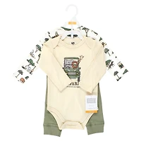 Hudson Baby Baby Boys Hudson Unisex Cotton Bodysuit & Pant Collection