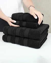 American Soft Linen Salem Premium 100% Turkish Cotton 6 Piece Bath Towel Set