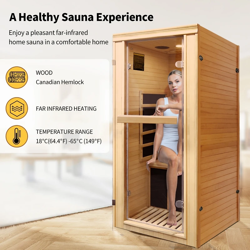 Streamdale Single person far-infrared sauna room