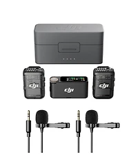Dji Mic 2 Digital Wireless Microphone System with Two Condenser Lavalier Mics