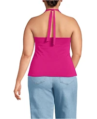 Lands' End Plus Slender Halter Top