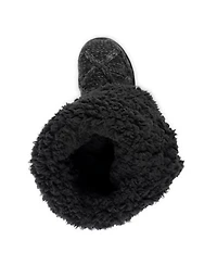 Muk Luks Women's Malena Boots, Black Lattice, 7