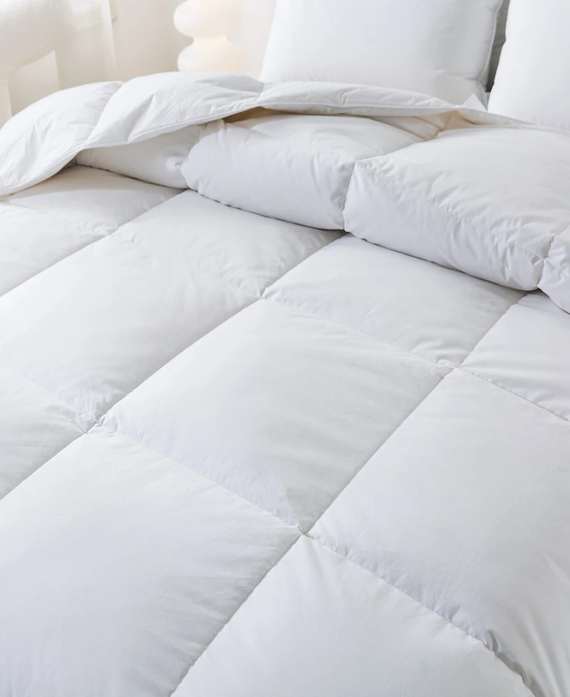 Royal Velvet Year Round White Goose Nano Down and Feather Blend Comforter